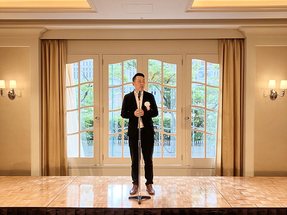 新宿間税会 山本会長のスピーチ