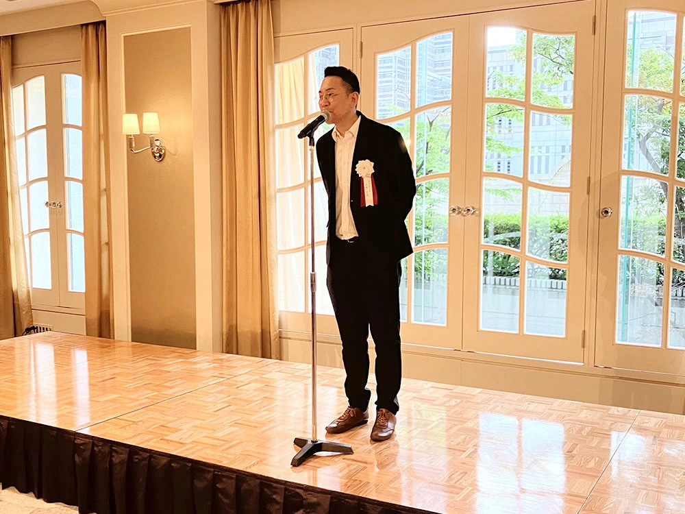 新宿間税会 山本会長による挨拶